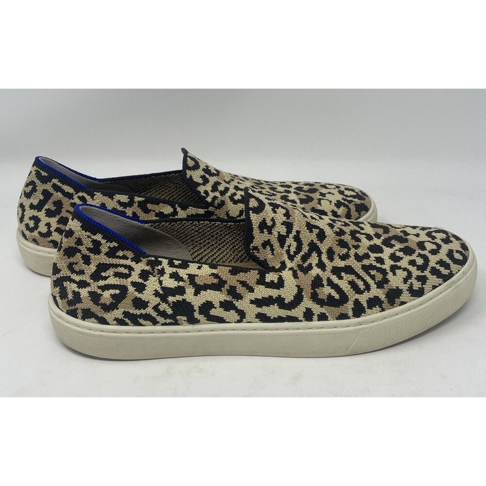 Rothy’s The Sneaker Leopard Print Slip-On Sneaker Size 10.5